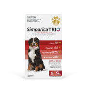 #SPECIAL# Simparica Trio 8 pack for dogs 40.1-60kg - Flea, Tick ,Worm  (6 pck  plus 2 single dose pack) 