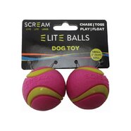 Scream ELITE BALL Loud Green & Pink 2pk - Small 5cm