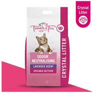 T & T Odour Neutralising Crystal Litter 6.4kg /15L Lavender scent