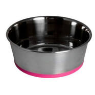 Rogz Slurp Stainless Steel Bowl Pink Xlge