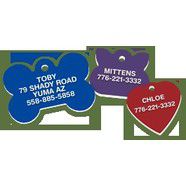 Bow Wow Plastic Engraved Pet Tag