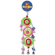 Birdie Large Plastic Ring and Bell Bird Toy