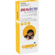 Bravecto SPOT ON for Xsmall Dogs 2- 4.5kg Single dose flea and Tick control 