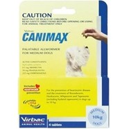 Canimax Medium Dog - 10kg pack of 4 tablets