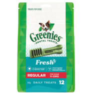 Greenies Regular FRESH MINT 340gm 12 treats per pack