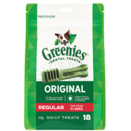 Greenies Regular Mega Pack 510gm 18 treats per pack