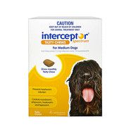 Interceptor Spectrum Yellow Medium Dog Chews 6 Pack - Dogs 11 - 22kg