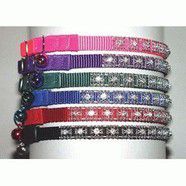 Majestic Jewelled Adjustable Nylon Collar