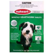 Nuheart Heartworm Tablets for medium dogs 11-23kg