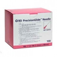 Needles BD box of 100 - Sold per box 18G X 1 1/2"