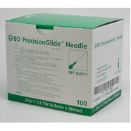 Needles BD box of 100 - Sold per box 21G x 1 1/2"