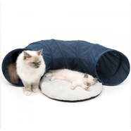 Vesper Tunnel Cat Home Blue w/Comfy Pad 97 x 68 x 28