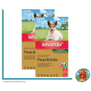 Advantix Green Dogs and Puppies up to 4kg 12 pck (2 x 6 packs) Flea and Tick Control