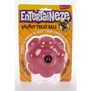 Yours Droolly Entertaineze Bouncy Treat Ball for Large Dogs