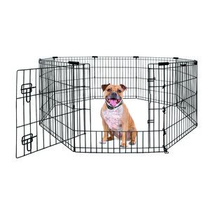 Yours Droolly Exercise Pen with Door 30"