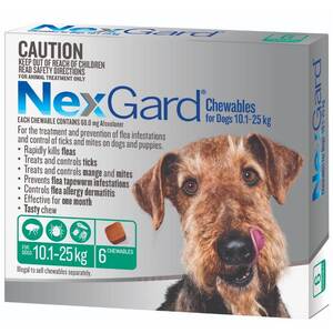 Nexgard Large Dog 10-25kg pack of 6 