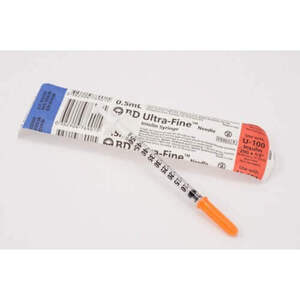 BD Insulin Syringe .5ml U100 (100 Box) 326769