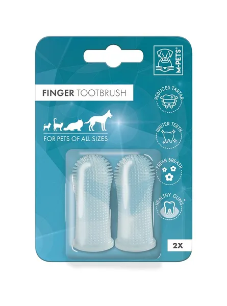 M-Pets Silicone Finger Toothbrush for Pets