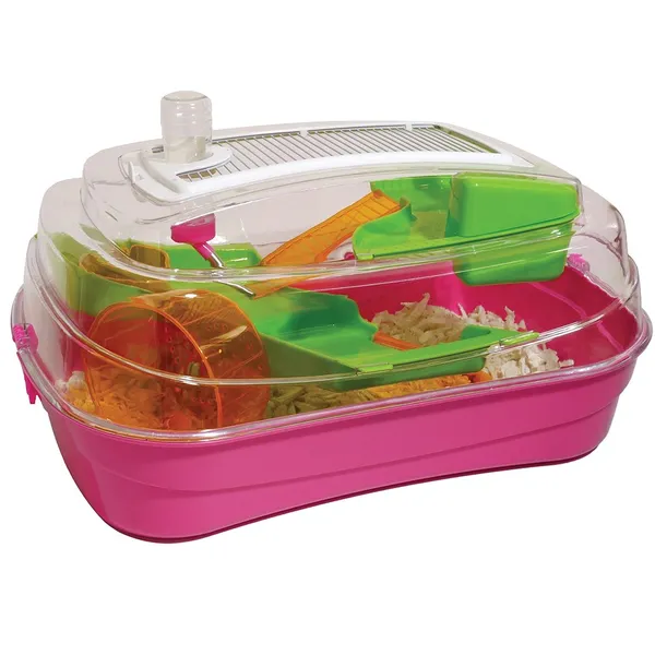 Rosewood Abode Small Animal Cage Hot Pink