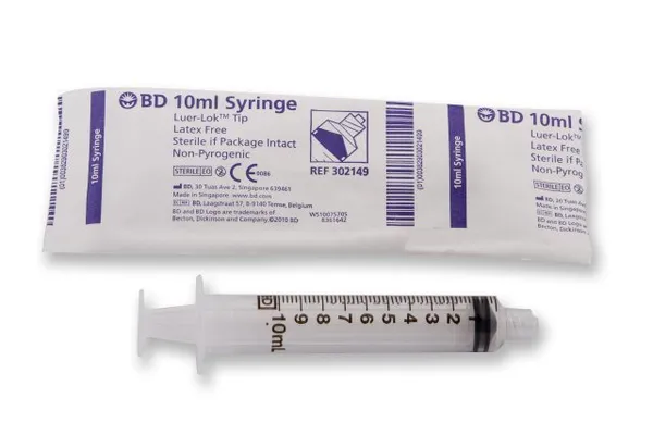 CLEARANCE | BD 10ml Luer Lock Syringe (302149) - Single