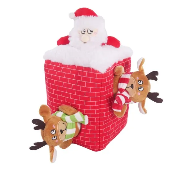 Rosewood Peek-A-Boo Santa Christmas Dog Toy