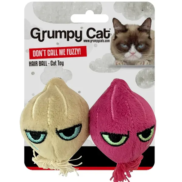 Grumpy Cat Onion Ball Cat Toy 2 Pack