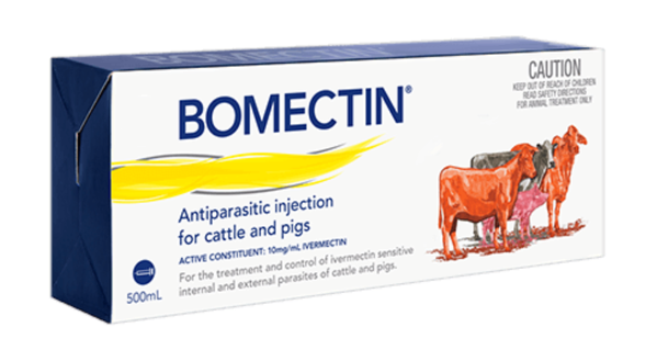 Bomectin Antiparasitic Injection for Cattle & Pigs 500mL