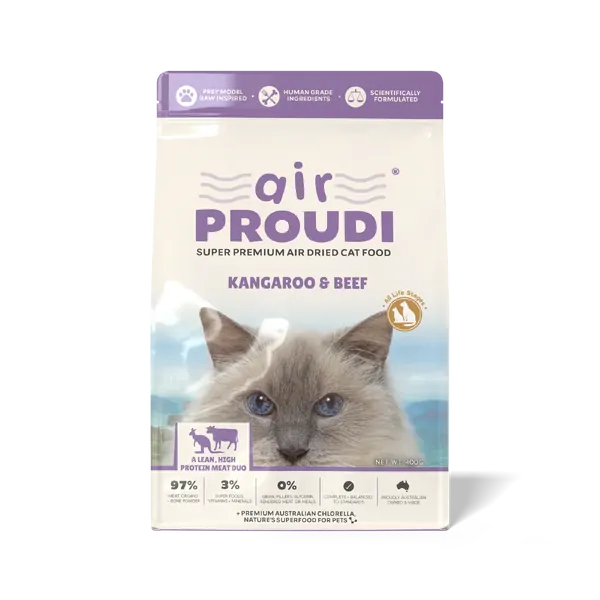 AirProudi Premium Air-Dried Cat Food Kangaroo and Beef