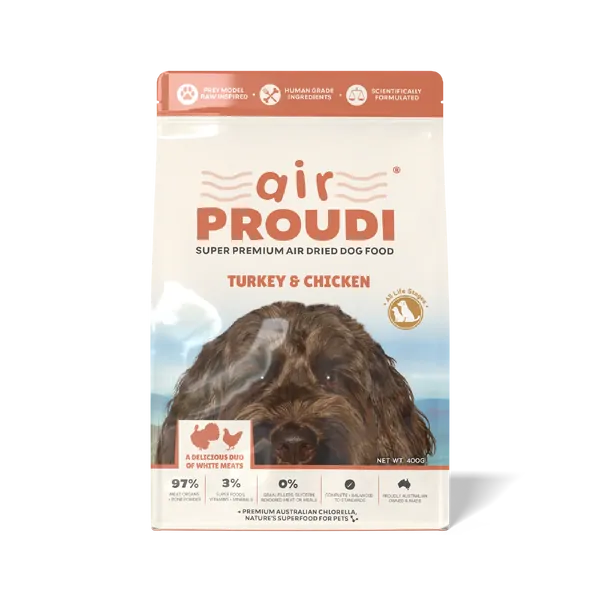 AirProudi Premium Air-Dried Dog Food Turkey and Chicken