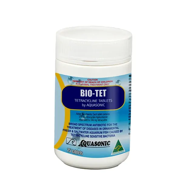 Aquasonic Bio-Tet Tetracycline Antibiotic Tablets for Aquarium Fish