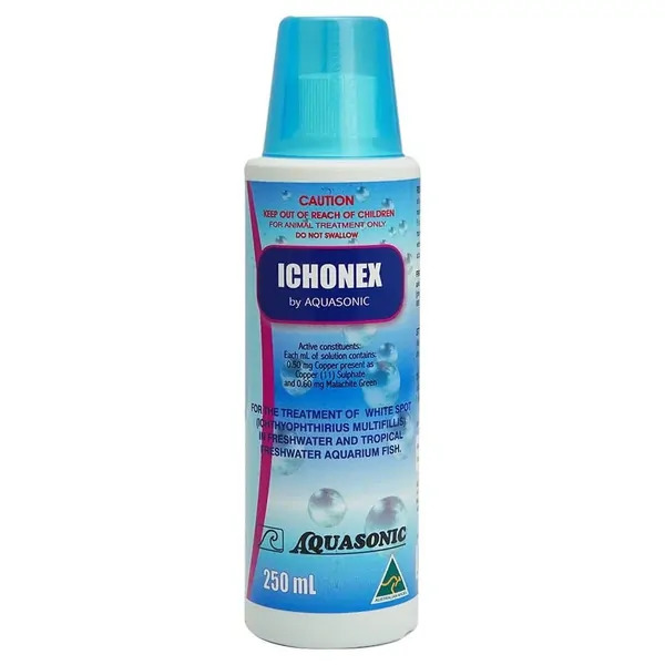 Aquasonic Ichonex Whitespot and Velvet Disease Treatment for Freshwater Fish