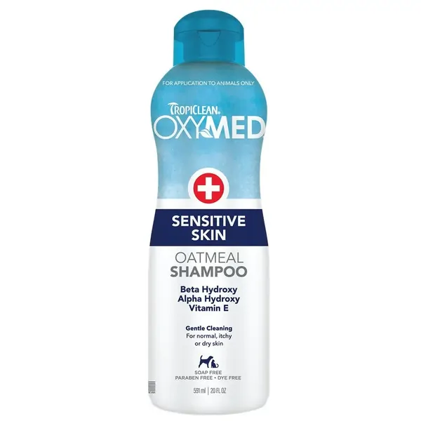 TropiClean OxyMed Sensitive Skin Medicated Shampoo for Pets 591ml