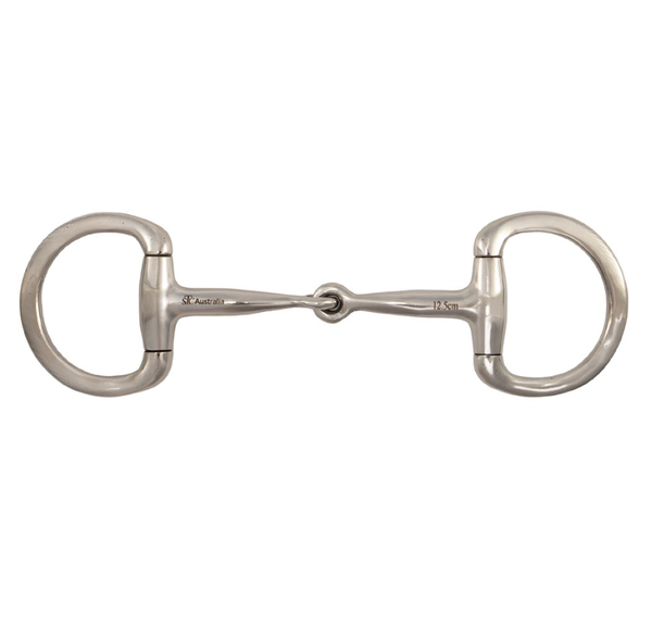 Eggbutt Snaffle Bit with Flat Rings - FULL