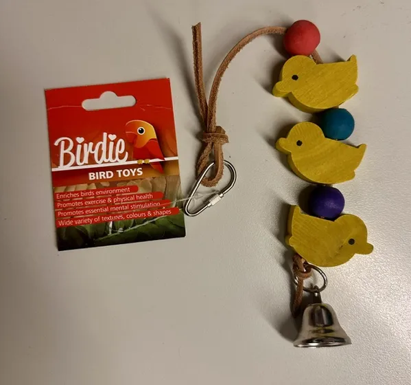 Clearance | Birdie 3 Wooden Duck & Ball Toy