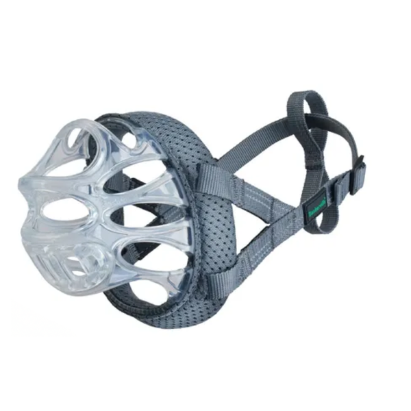 Baskerville INVISA Transparent Basket Muzzle for Dogs