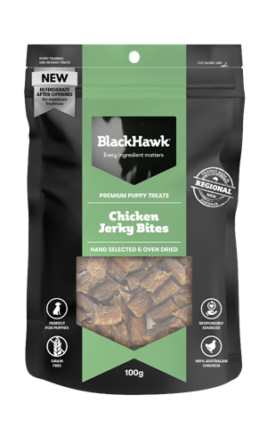 Black Hawk Dog PUPPY Chicken Bites 100g