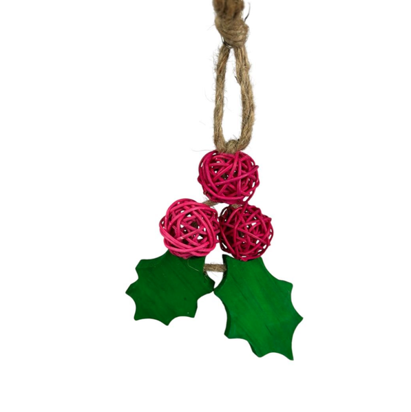 Nino's Java Christmas Holly Bird Toy