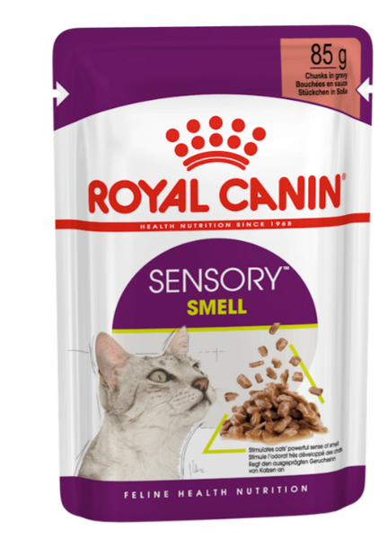 CLEARANCE |Royal Canin Sensory Smell in Gravy Wet Cat Food 12x85g BB31/10/26
