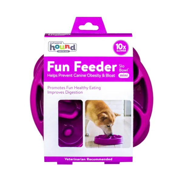Outward Hound MINI Fun Feeder Purple