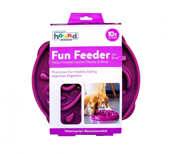 Outward Hound Fun Feeder Purple