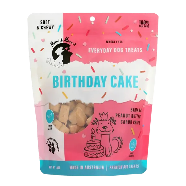 Mimi and Munch Birthday Cake Biscuits Dog Treats 180g