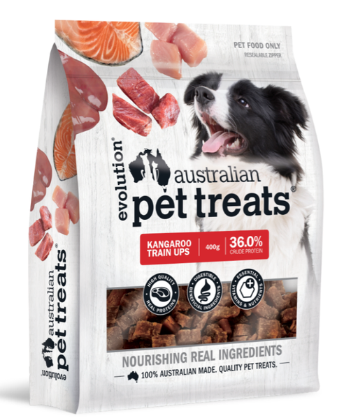 Evolution Pet Treat Kangaroo Trainups 400g 