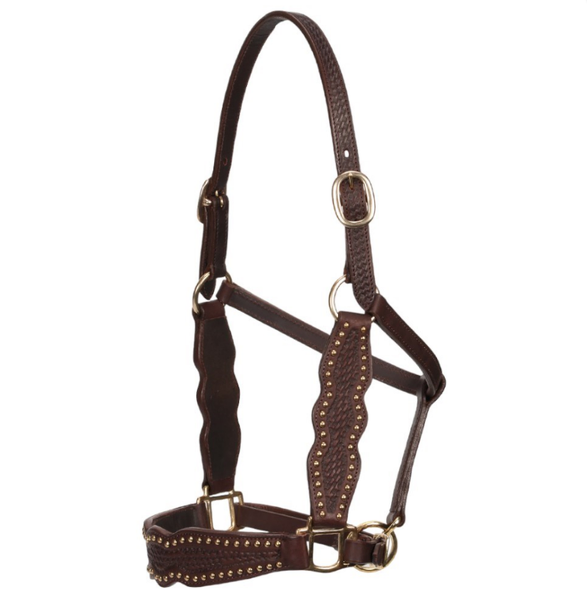 Fort Worth Basket Weave Leather Halter