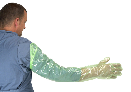 Covetrus Examination Gloves Shoulder Length Green 100 Pack