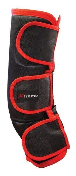 Xtreme Travel Horse Float Boots Medium Black/Red (Set/4) 