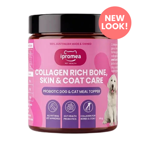 Ipromea Collagen Rich Bone, Skin & Coat Care for Dogs & Cats (formerly Pet Parade) 60g