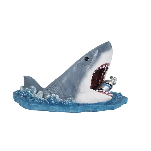 Penn-Plax Jaws With Air Tank Aquarium Ornament Small