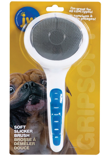 JW Gripsoft Soft Pin Slicker Brush