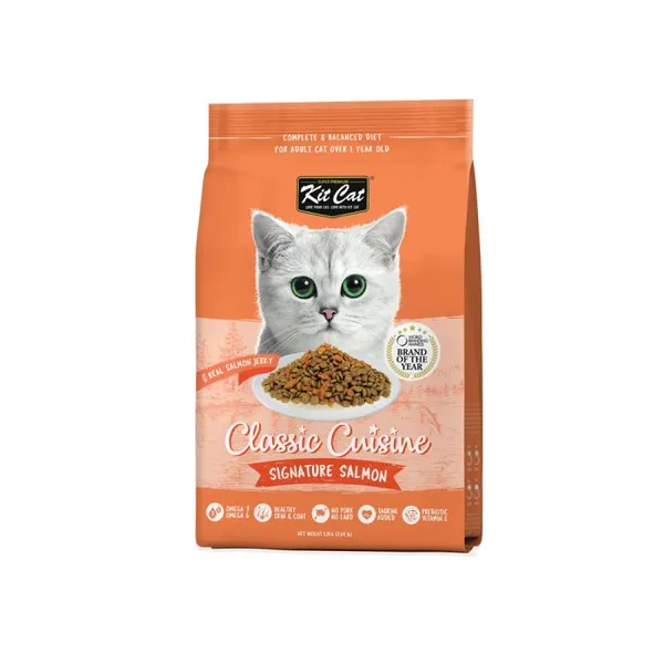 CLEARANCE | Kit Cat Classic Cuisine Signature Salmon Dry Cat Food 1.2kg