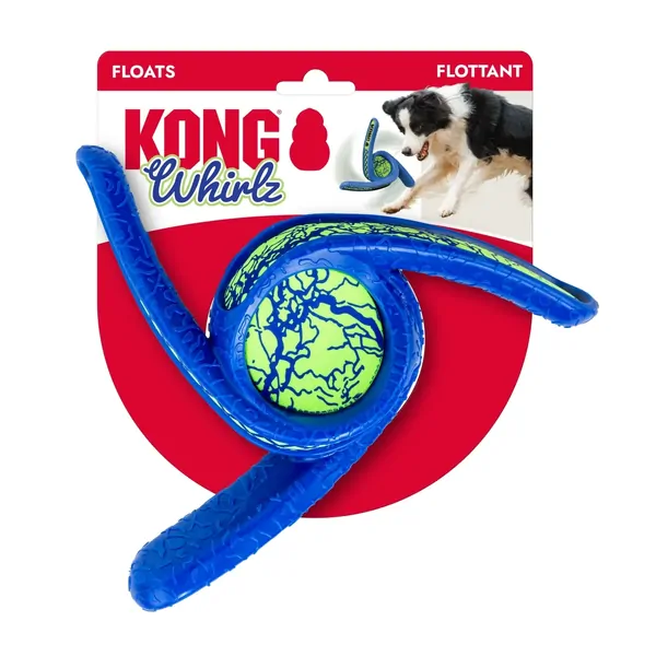 KONG Whirlz Throw Dog Toy Medium Large